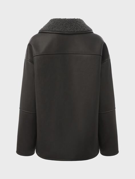 MAISON DAVID Sheepskin coat (eco-leather doubleface)