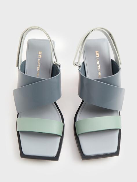 UNITED NUDE Construct Hi Sandals (genuine leather)