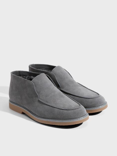 TENDANCE High loafers (natural suede)