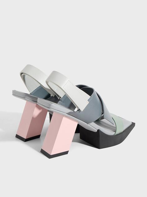 UNITED NUDE Construct Hi Sandals (genuine leather)
