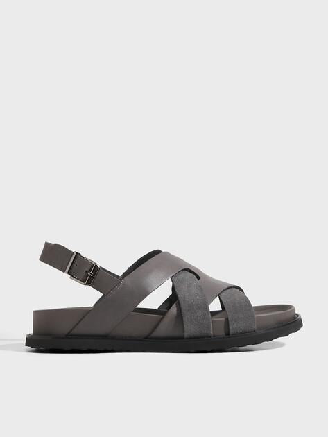 TENDANCE Sandals (genuine suede/genuine leather)