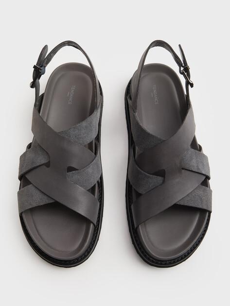 TENDANCE Sandals (genuine suede/genuine leather)