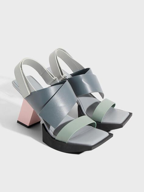 UNITED NUDE Construct Hi Sandals (genuine leather)