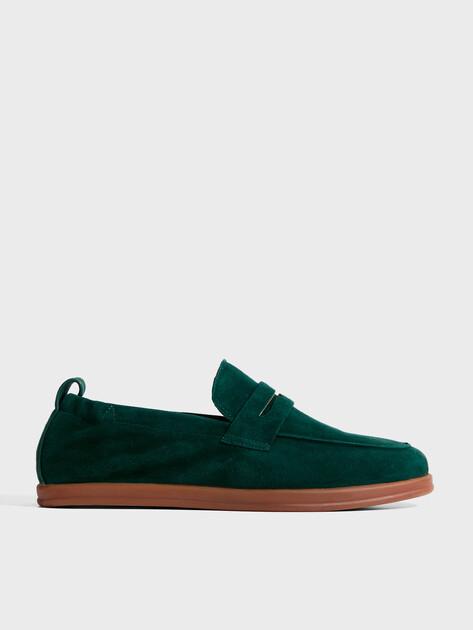 MAISON DAVID Loafers (natural suede/natural rubber sole)