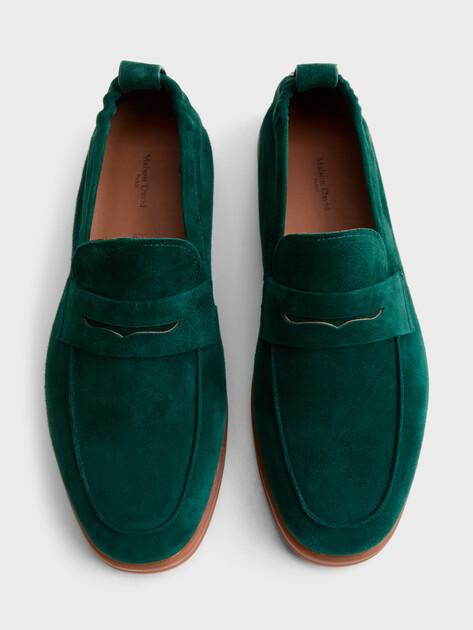 MAISON DAVID Loafers (natural suede/natural rubber sole)