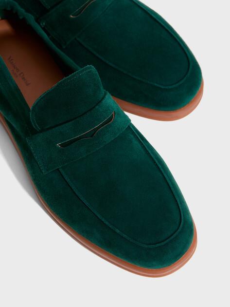 MAISON DAVID Loafers (natural suede/natural rubber sole)