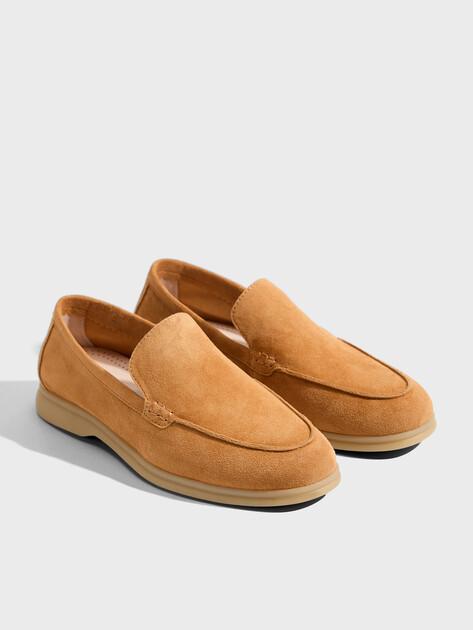 TENDANCE Loafers (natural suede/natural rubber sole)