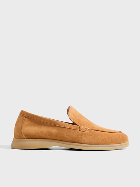 TENDANCE Loafers (natural suede/natural rubber sole)