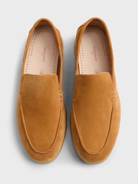 TENDANCE Loafers (natural suede/natural rubber sole)
