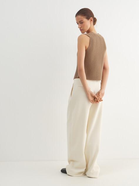 MAISON DAVID Vest (natural wool)
