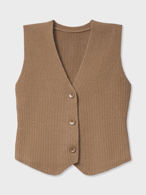 MAISON DAVID Vest (natural wool)