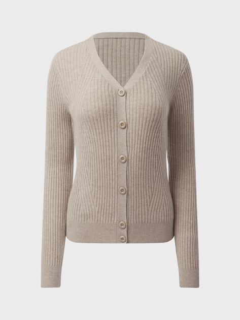 MAISON DAVID Cardigan (natural wool/cashmere)