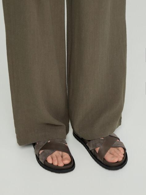 TENDANCE Sandals (genuine suede/genuine leather)
