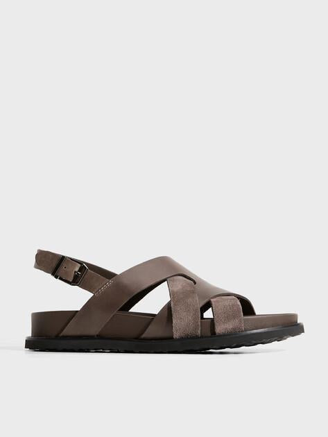 TENDANCE Sandals (genuine suede/genuine leather)