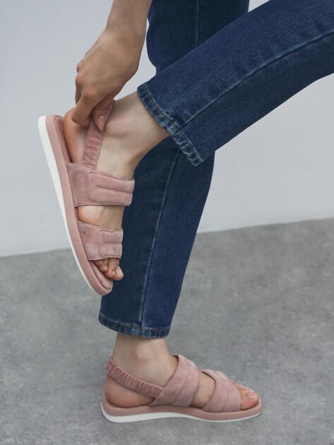 TENDANCE Sandals (natural suede)
