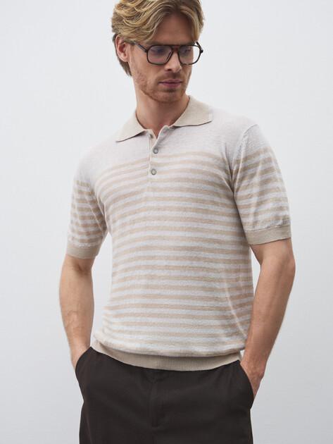 MAISON DAVID Polo (linen/nylon)