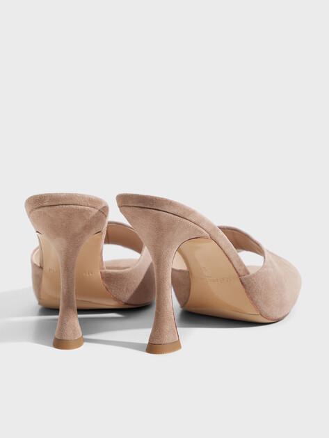 MAISON DAVID Mules (natural suede)