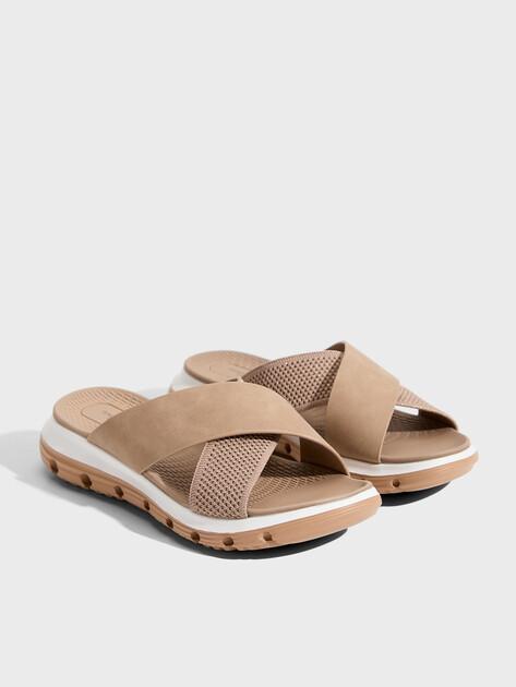 TENDANCE Slippers (textile/faux leather)
