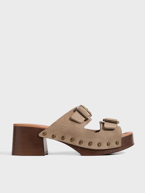 TENDANCE Clogs (natural suede)