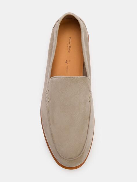 MAISON DAVID Loafers (natural suede/natural rubber sole)