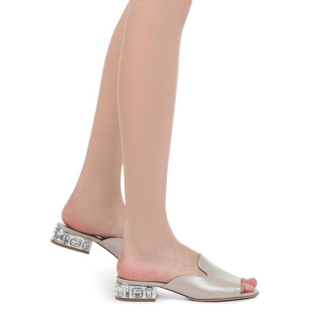GIOVANNI FABIANI Mules (upper and sole made of genuine leather)