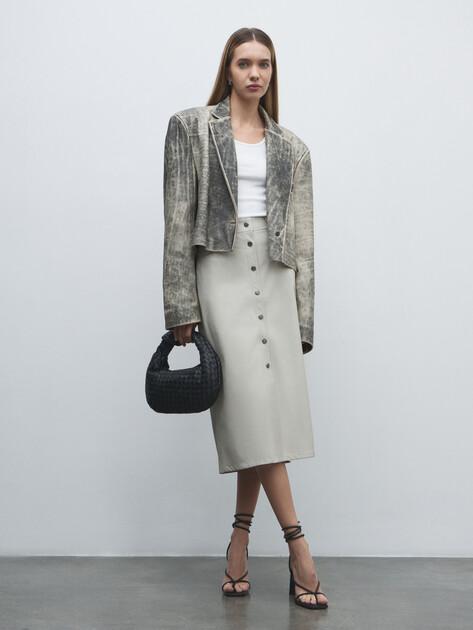 MAISON DAVID Midi (faux leather)
