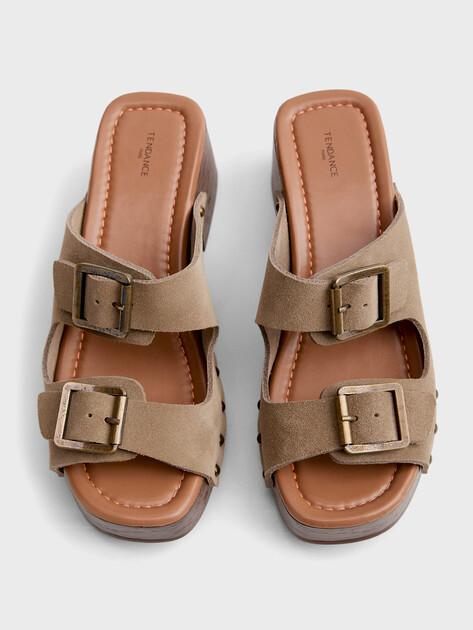 TENDANCE Clogs (natural suede)