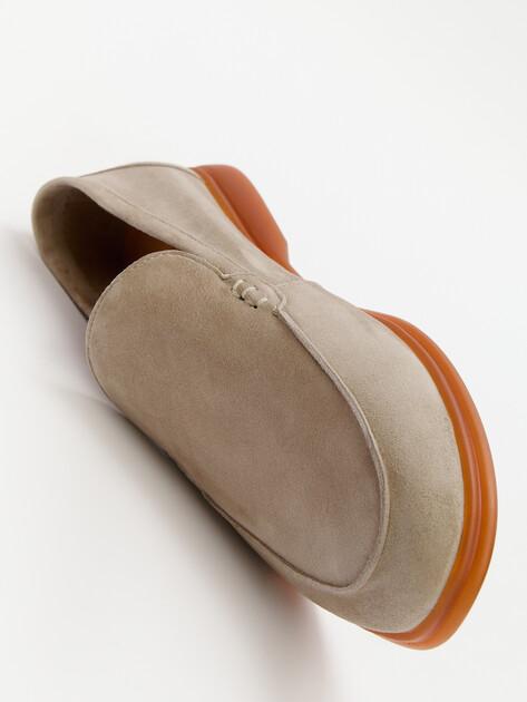 MAISON DAVID Loafers (natural suede/natural rubber sole)