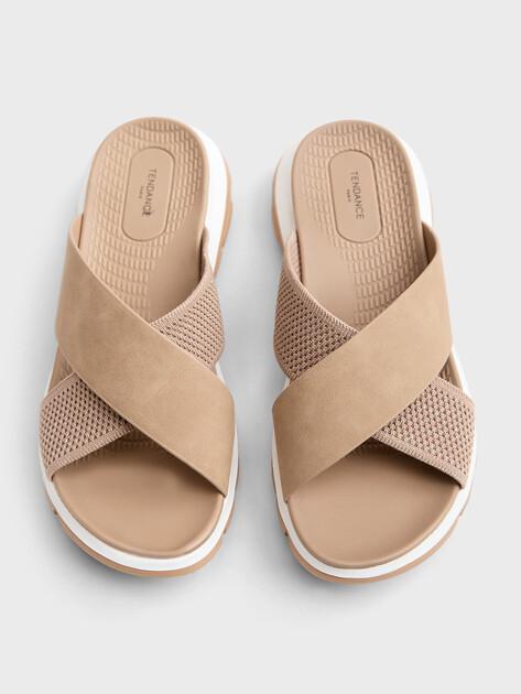 TENDANCE Slippers (textile/faux leather)