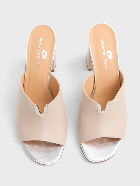 GIOVANNI FABIANI Mules (upper and sole made of genuine leather)