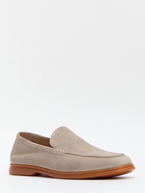 MAISON DAVID Loafers (natural suede/natural rubber sole)