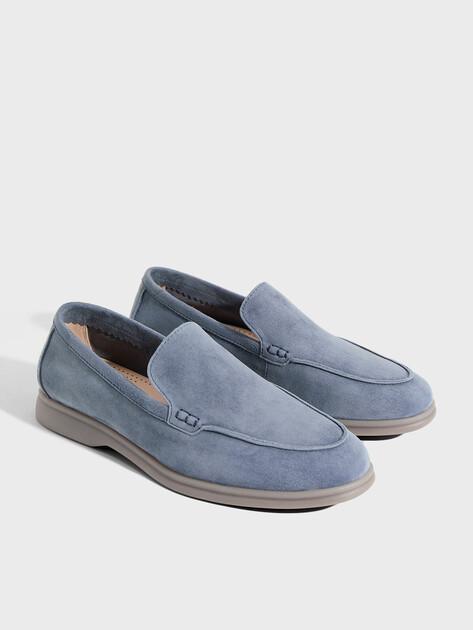 TENDANCE Loafers (natural suede/natural rubber sole)