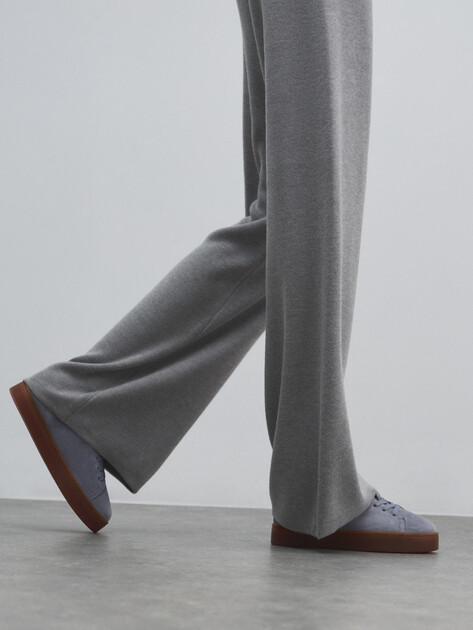 MAISON DAVID Sneakers (natural suede/natural rubber sole)