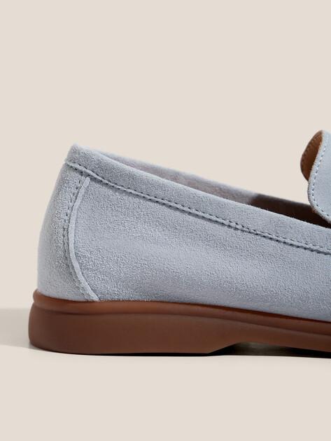 TENDANCE Loafers (natural suede/natural rubber sole)