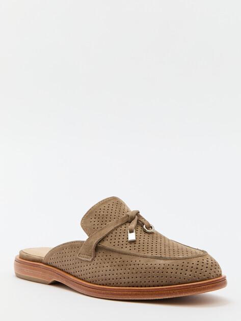 TENDANCE Mules (genuine suede/genuine leather sole)
