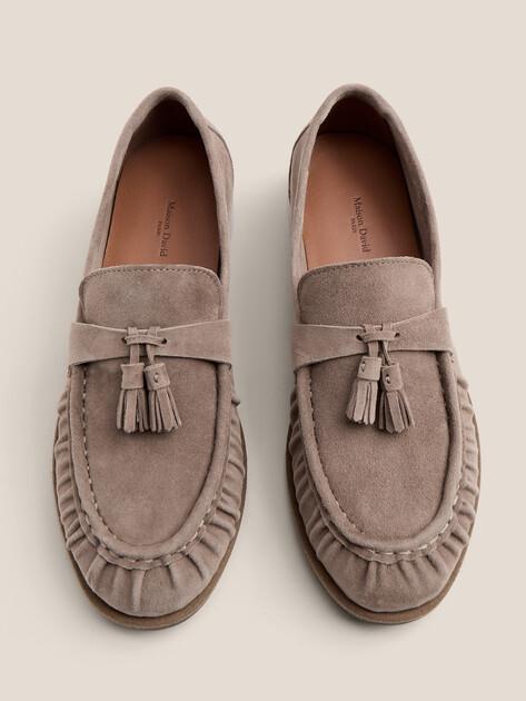 MAISON DAVID Loafers (natural suede)
