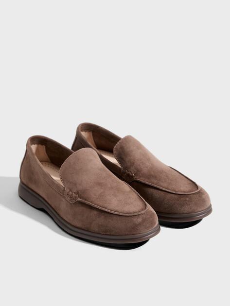 TENDANCE Loafers (natural suede/natural rubber sole)