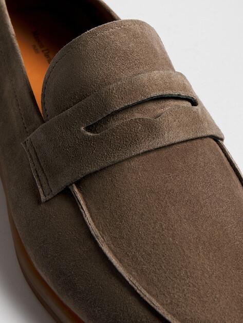 MAISON DAVID Loafers (natural suede/natural rubber sole)