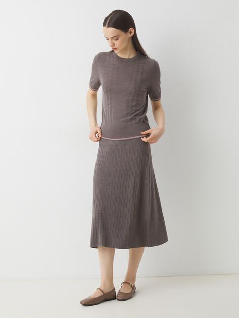 MAISON DAVID With a skirt (natural wool)