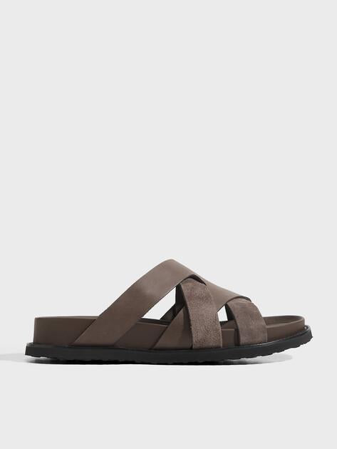 TENDANCE Slippers (genuine suede/genuine leather)