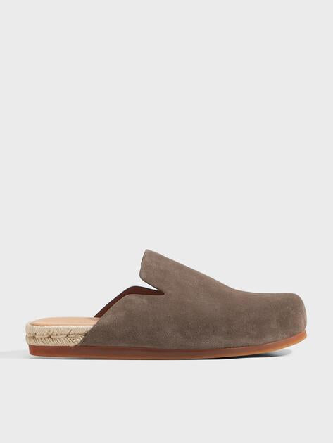 MAISON DAVID Flip-flops (natural suede/natural rubber sole)