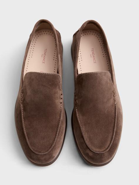 TENDANCE Loafers (natural suede/natural rubber sole)