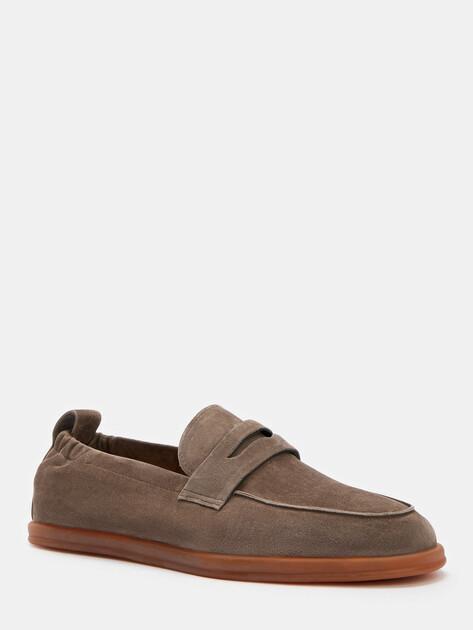 MAISON DAVID Loafers (natural suede/natural rubber sole)