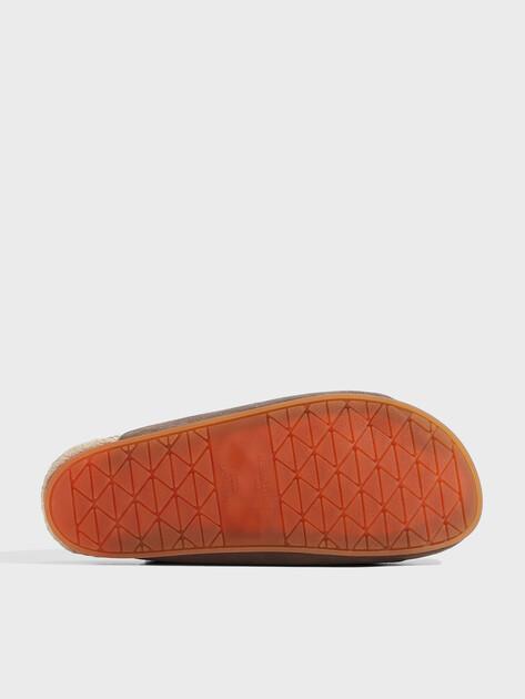 MAISON DAVID Flip-flops (natural suede/natural rubber sole)