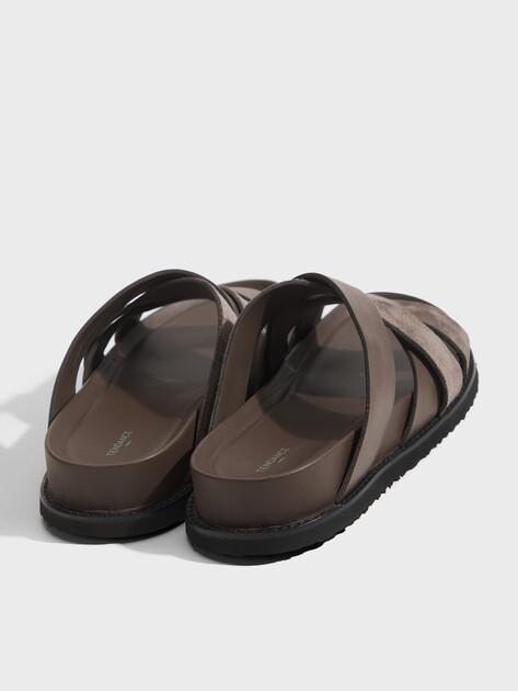TENDANCE Slippers (genuine suede/genuine leather)