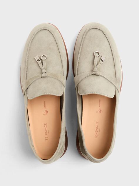 TENDANCE Loafers (natural suede/natural rubber sole)