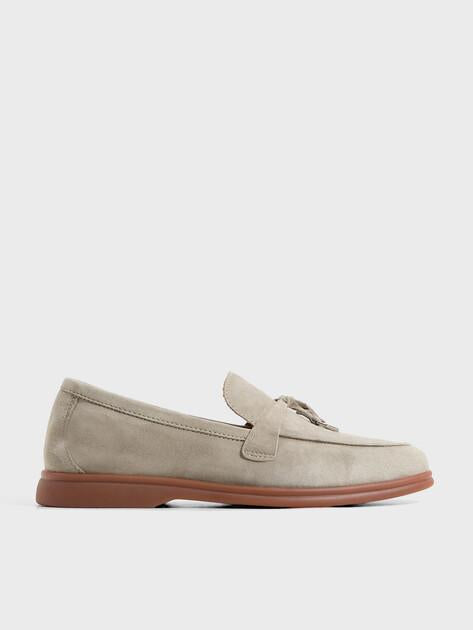 TENDANCE Loafers (natural suede/natural rubber sole)