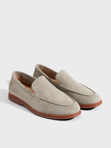 TENDANCE Loafers (natural suede/natural rubber sole)