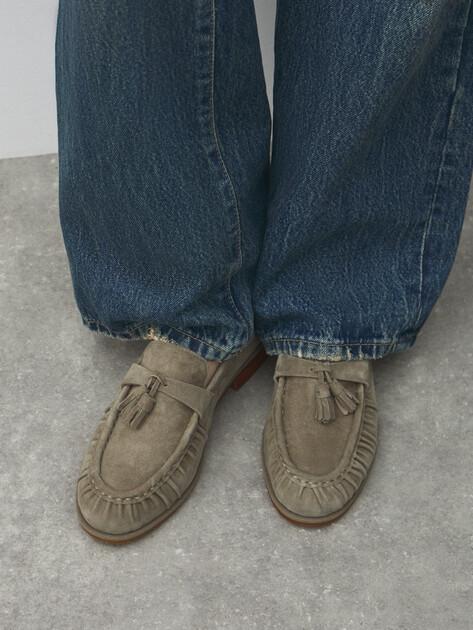 MAISON DAVID Loafers (natural suede)