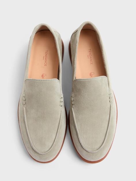 TENDANCE Loafers (natural suede/natural rubber sole)